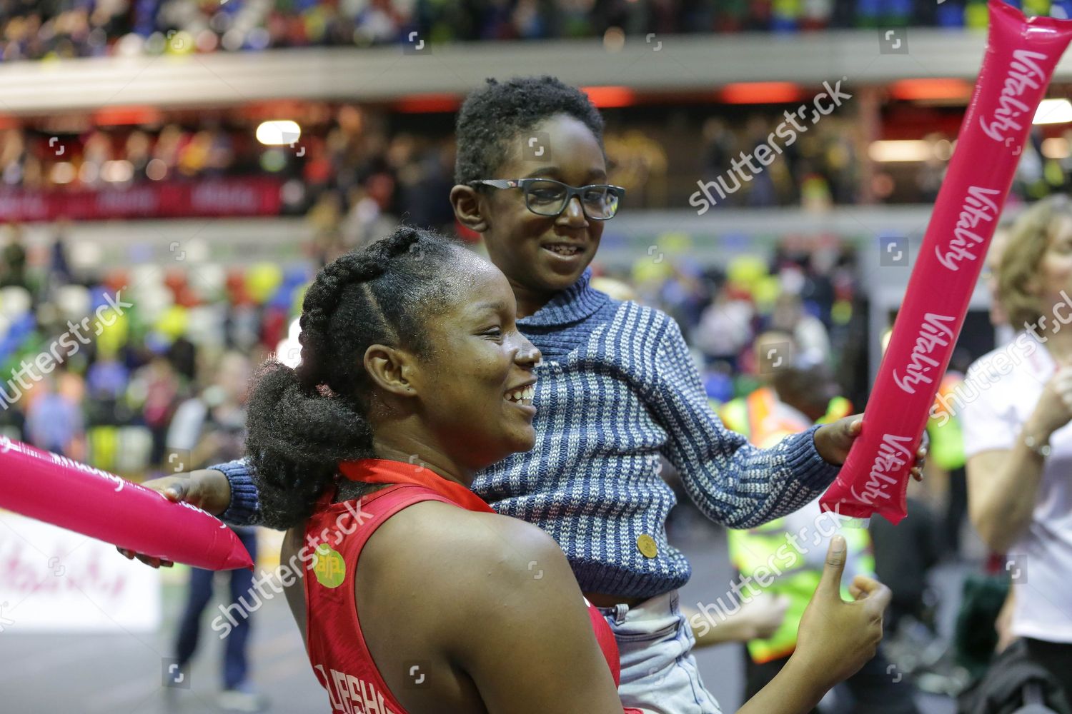 Razia Quashie Her Son After Netball Editorial Stock Photo - Stock Image ...