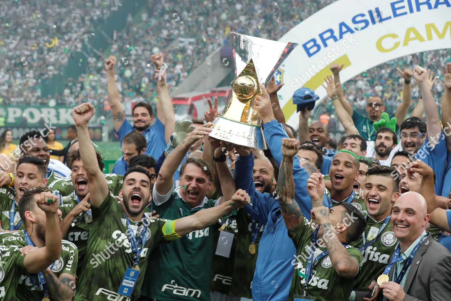 Brazilian Presidentelect Jair Bolsonaro Cl Wearing Palmeiras Editorial Stock Photo Stock Image Shutterstock