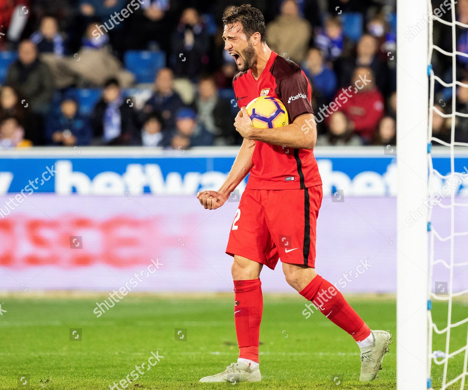 Sevilla Fcs Franco Damian Vazquez Celebrates During Editorial Stock Photo Stock Image Shutterstock