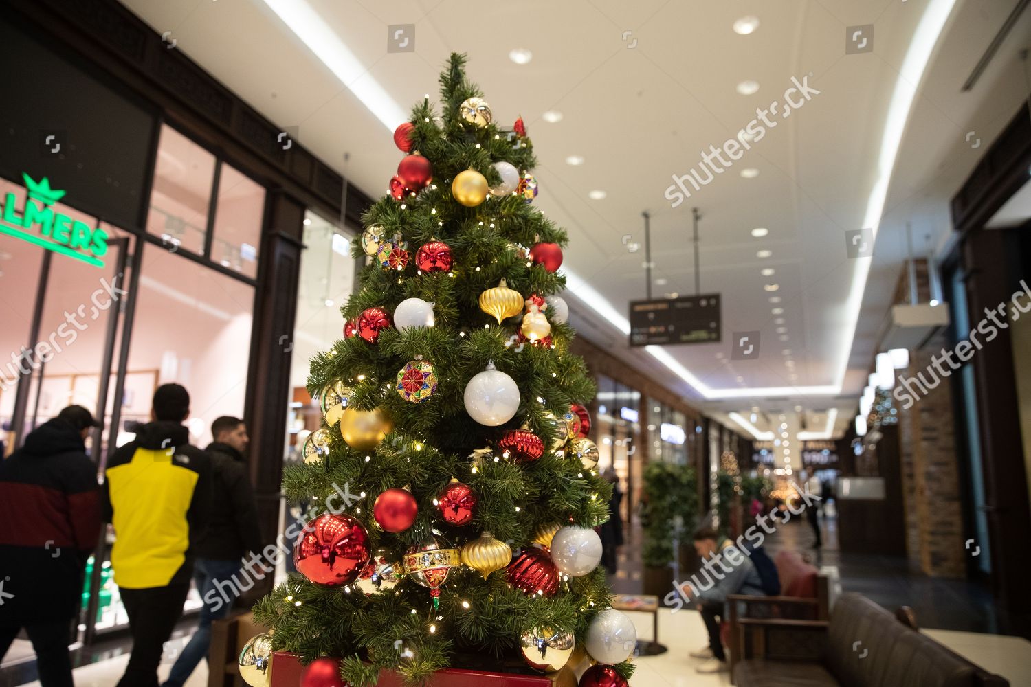 Interior View Shopping Mall Wilmersdorfer Arcaden Decorated