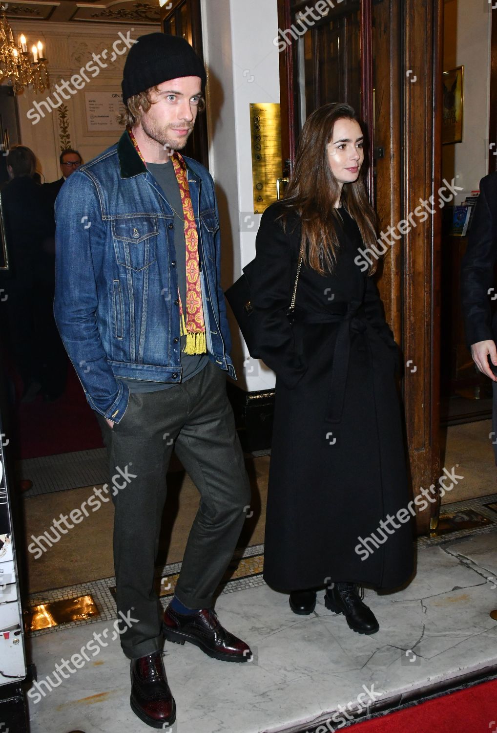 Stephan Harry Treadaway Lily Collins Editorial Stock Photo - Stock