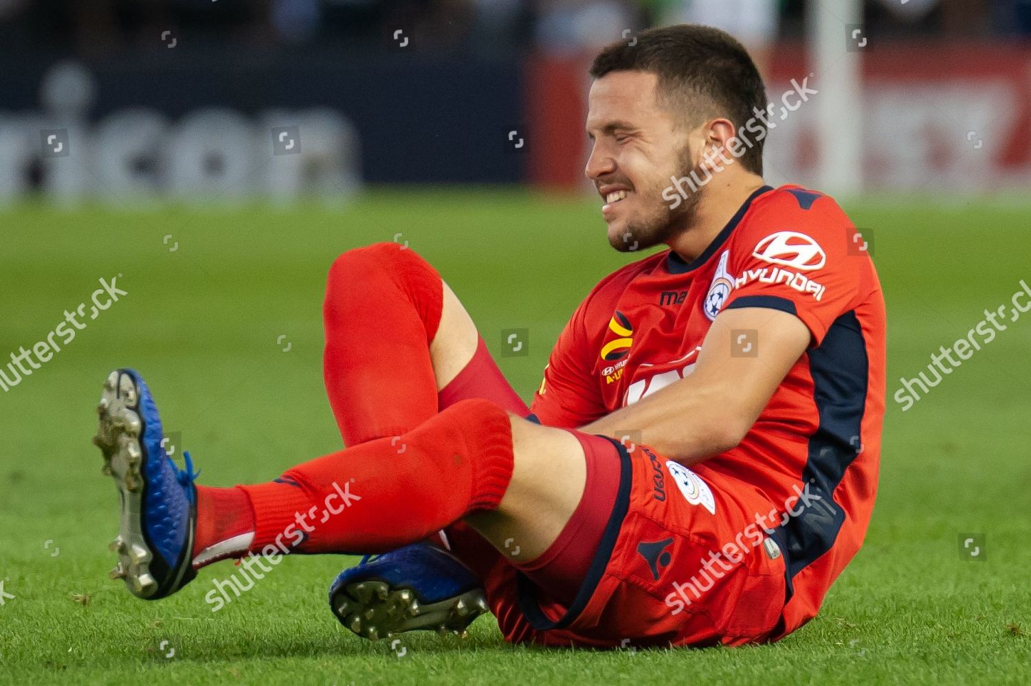 Adelaide United Forward Apostolos Stamatelopoulos 33 Editorial Stock