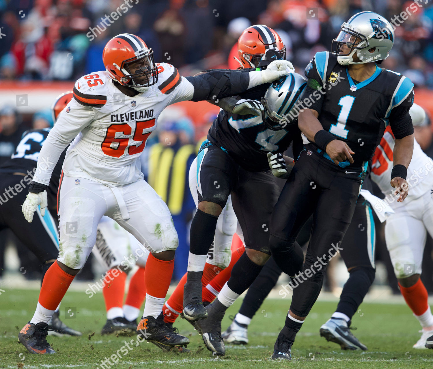 Cleveland Browns Defensive Tackle Larry Ogunjobi Editorial Stock