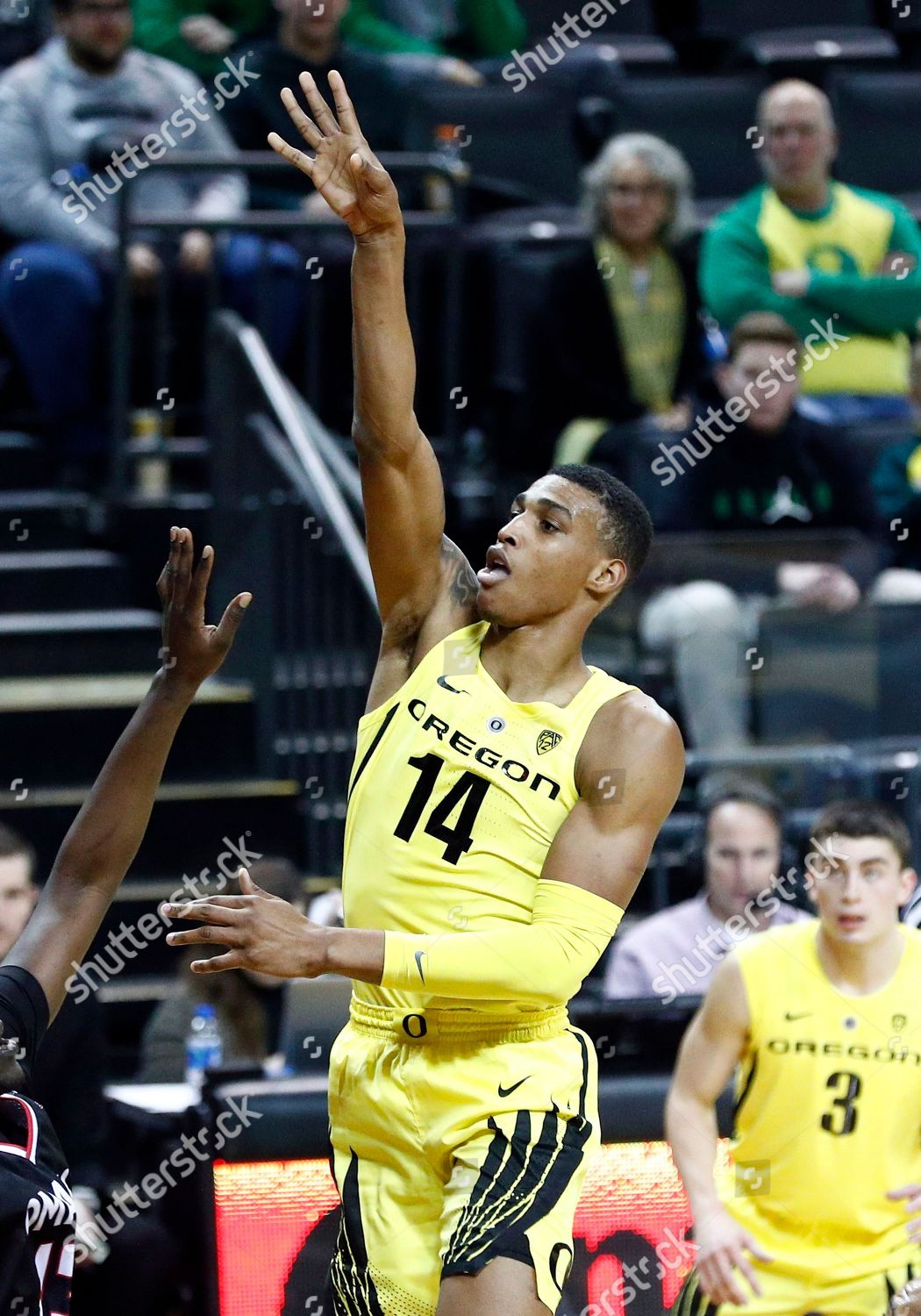 Oregon Ducks Forward Kenny Wooten 14 Editorial Stock Photo - Stock ...