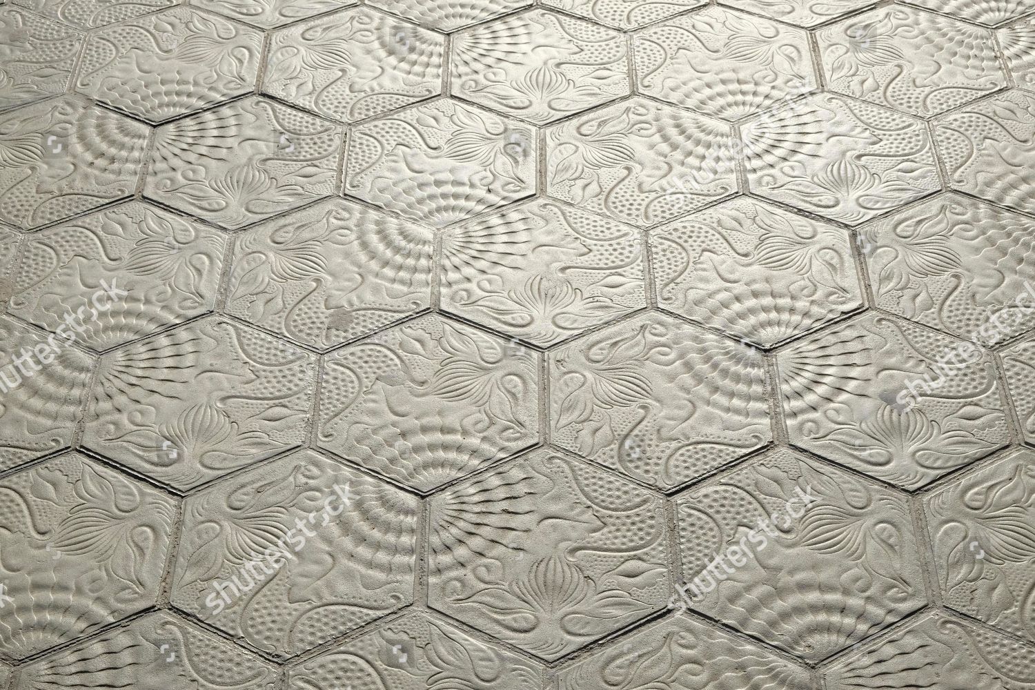 Pavement Tiles Designed By Antonio Gaudi Editorial Stock Photo Stock