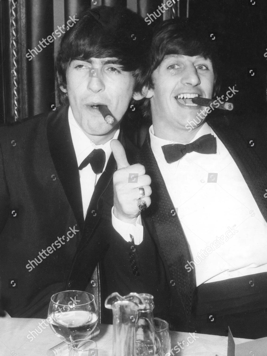 Beatles Ringo Starr George Harrison Smoking Editorial Stock Photo ...