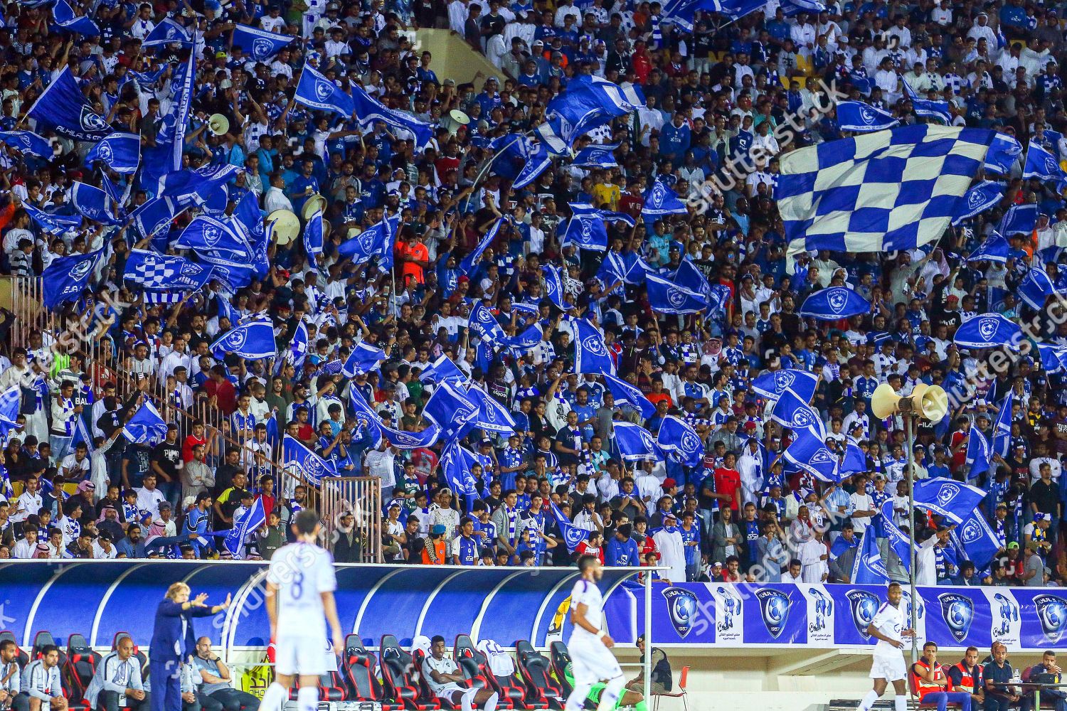 Alhilal Fans Cheer Their Team During Editorial Stock - Stock Image | Shutterstock