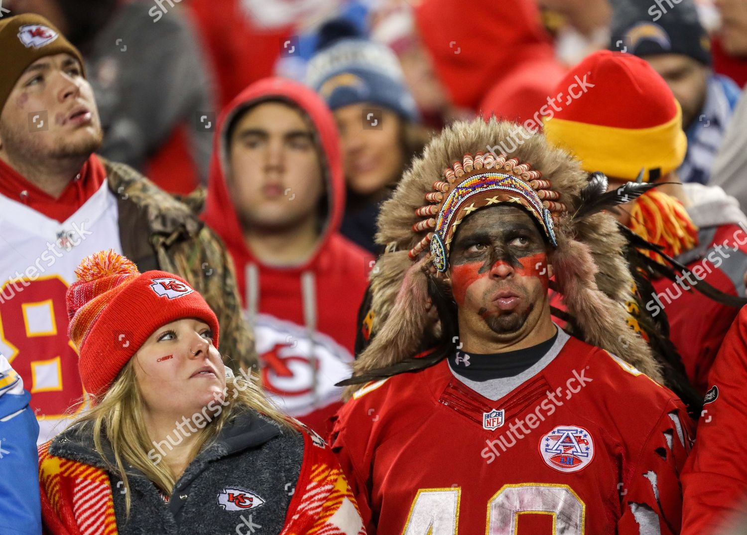 Kansas City Chiefs Fans React Stands Editorial Stock Photo - Stock ...