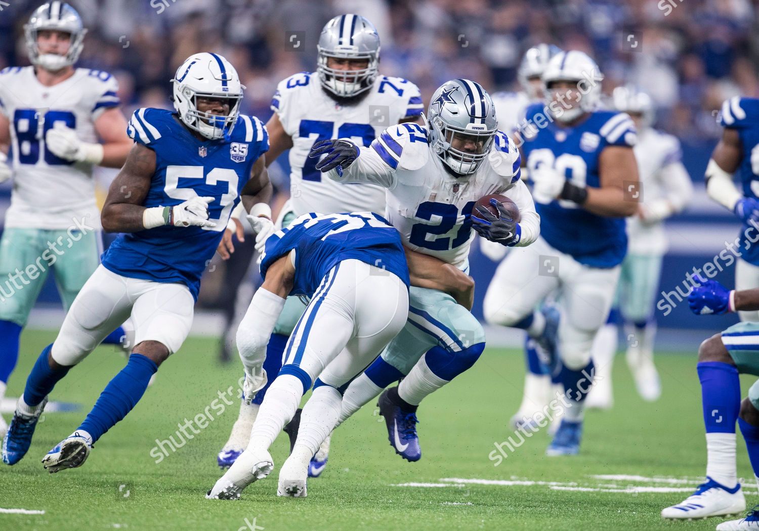 Dallas Cowboys Running Back Ezekiel Elliott Editorial Stock Photo ...