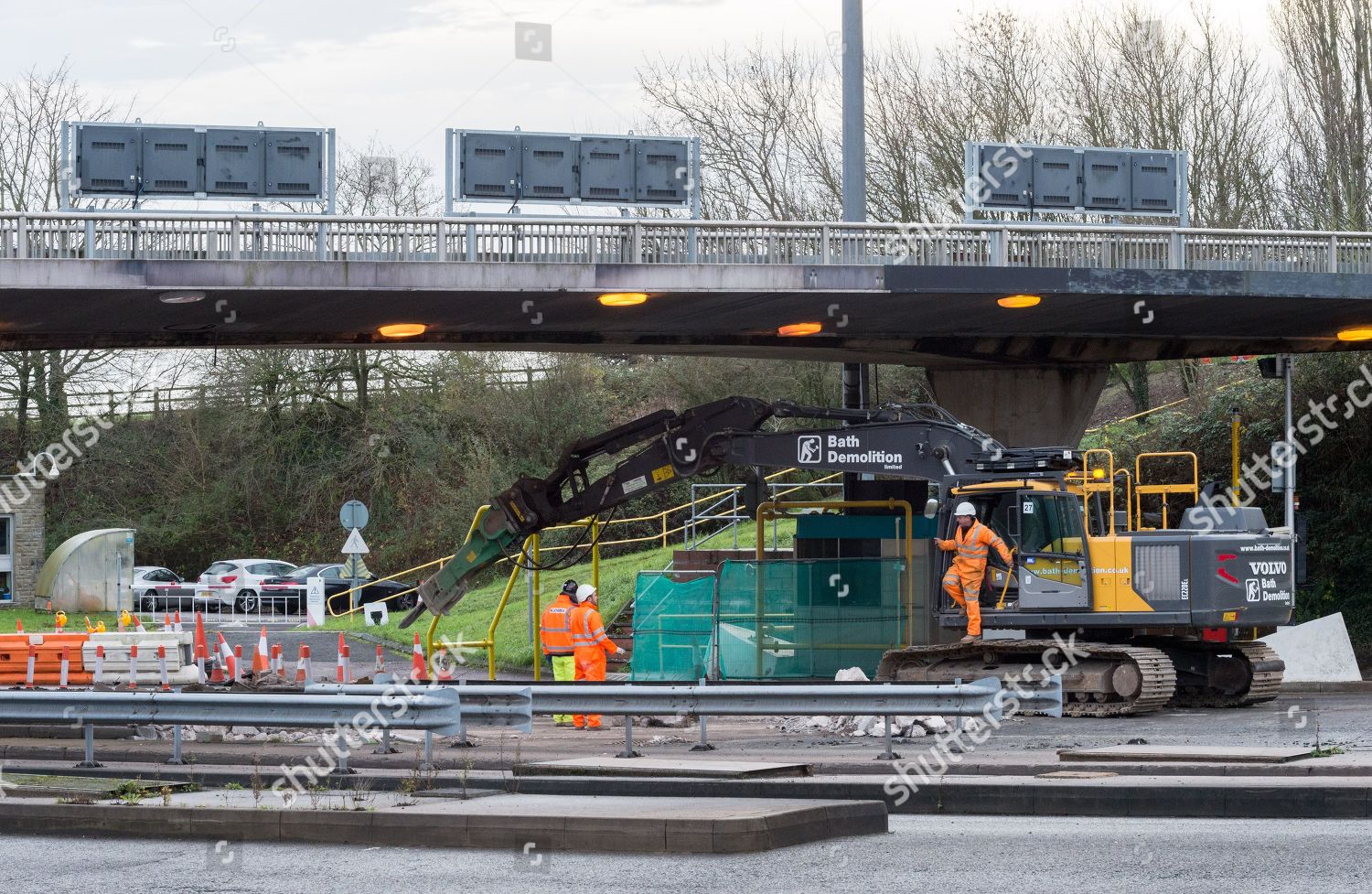 Original Severn Bridge Closed Westbound Toll Editorial Stock Photo ...