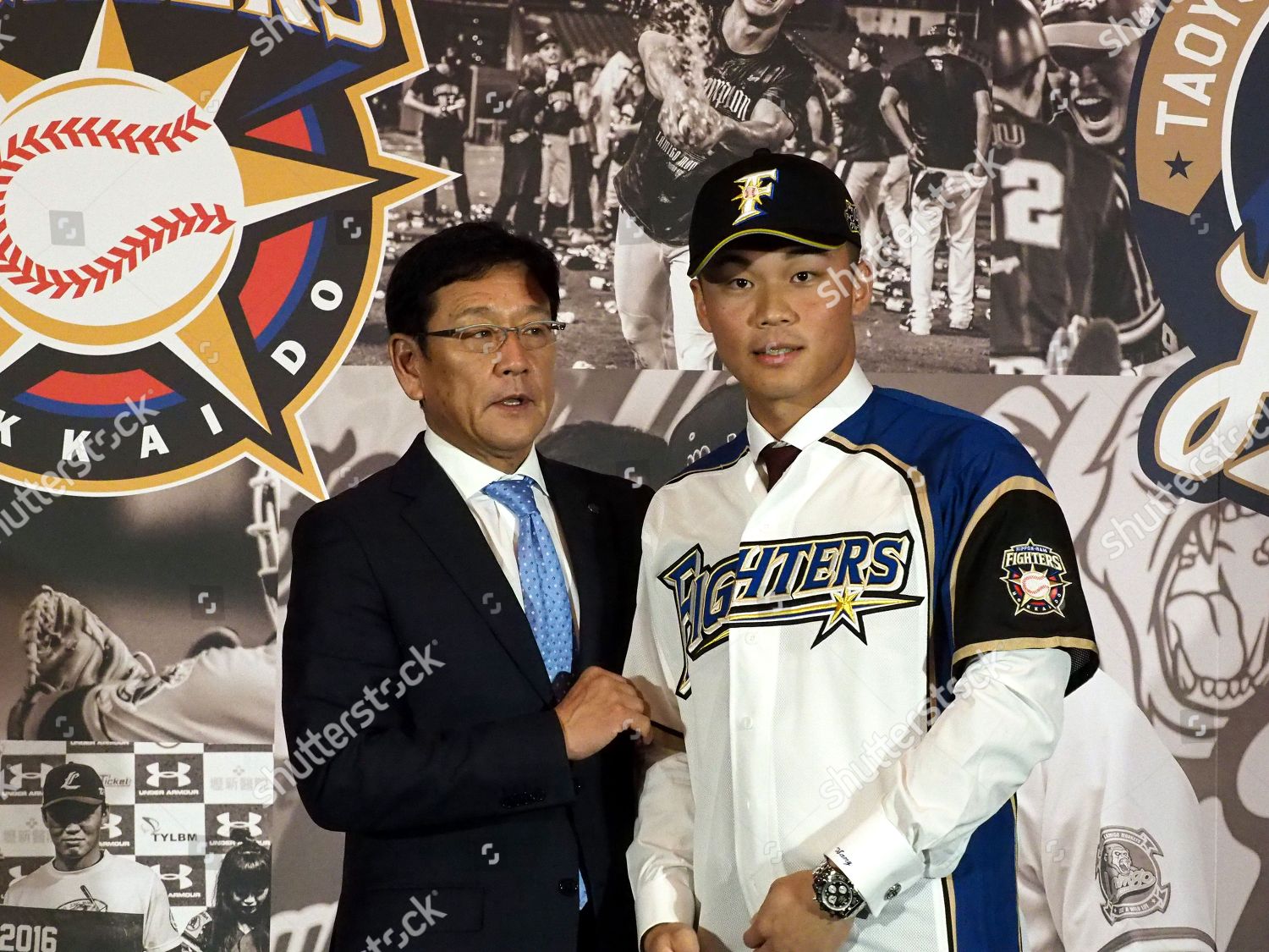 Hideki Kuriyama L Head Coach Japans Editorial Stock Photo - Stock Image