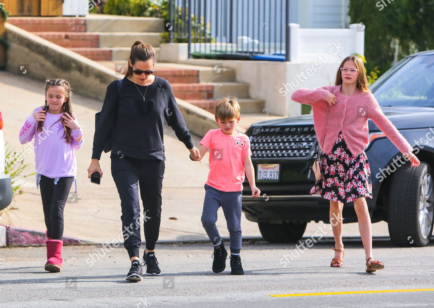 Jennifer Garner Her Children Samuel Affleck Editorial Stock Photo