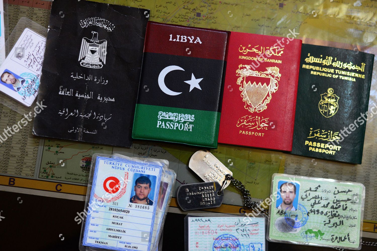 Alyarobiya Syria Passport Id Cards Islamic Editorial Stock Photo   Shutterstock 10042871w 