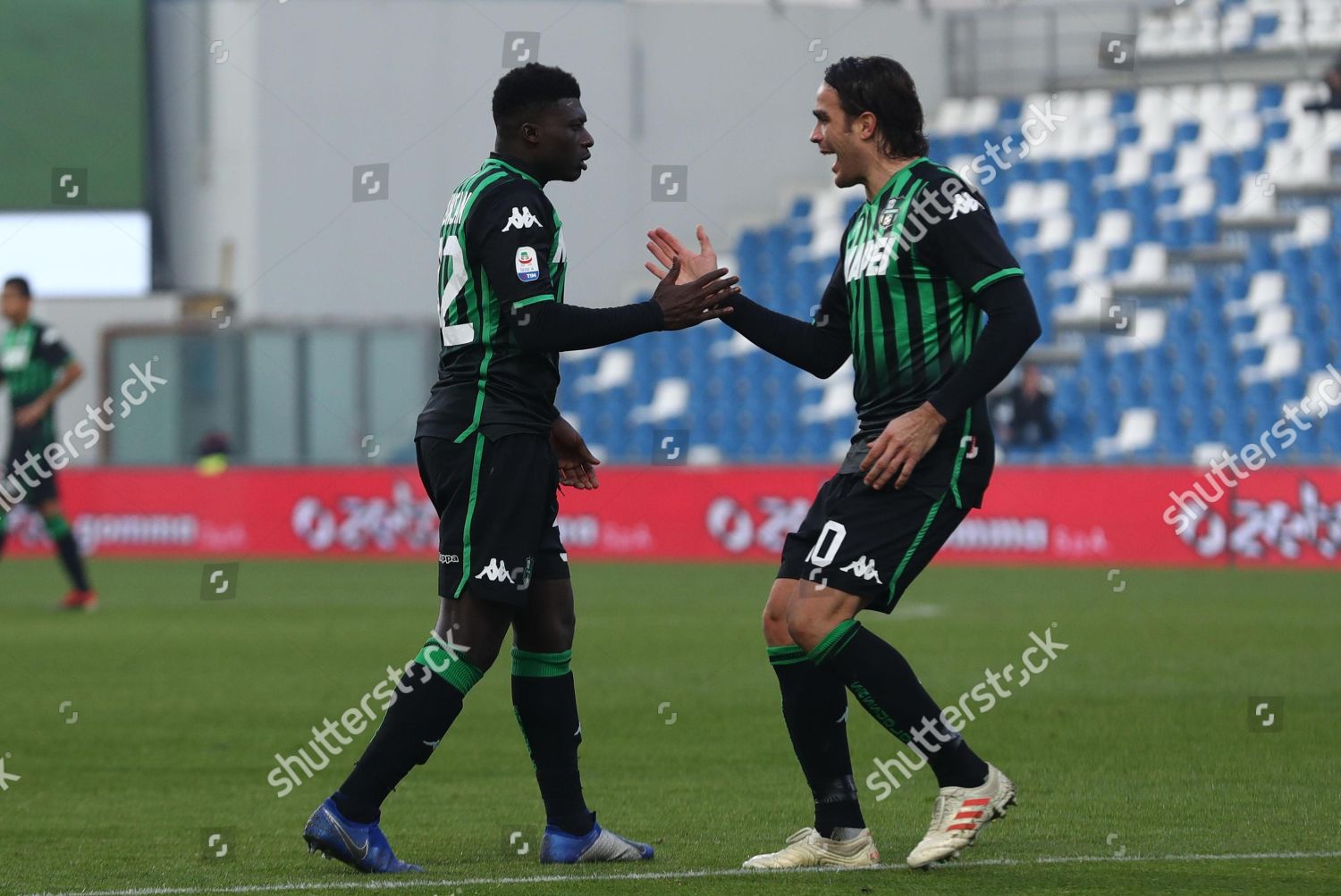 Sassuolos Alfred Duncan Jubilates His Teammate Alessandro Editorial Stock Photo Stock Image Shutterstock