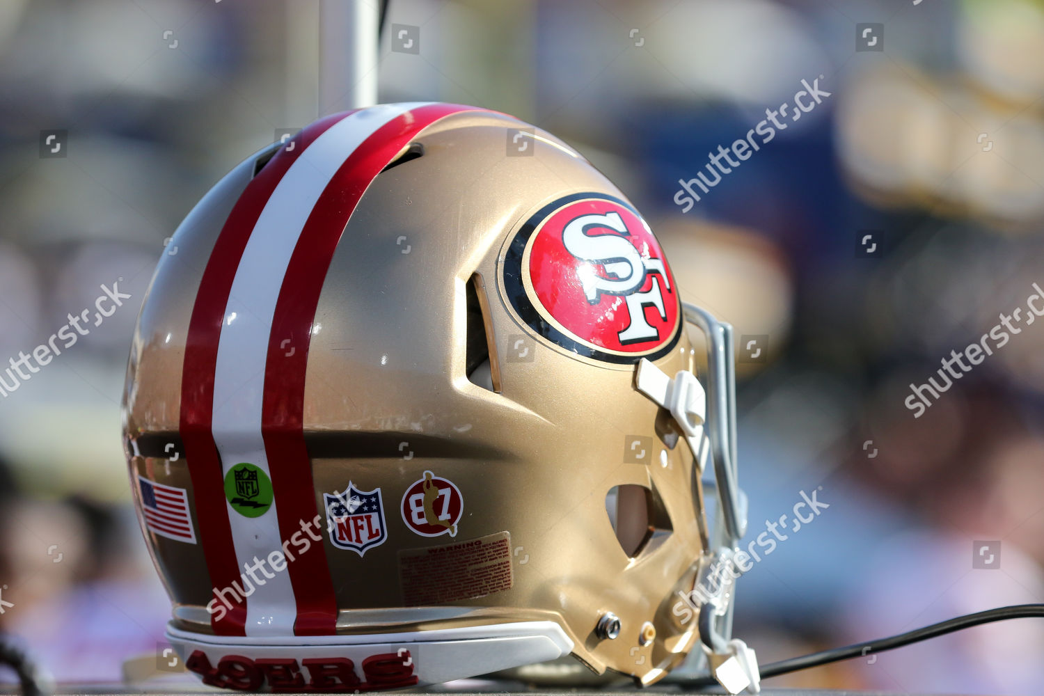 San Francisco 49ers Helmet During Nfl Editorial Stock Photo - Stock Image
