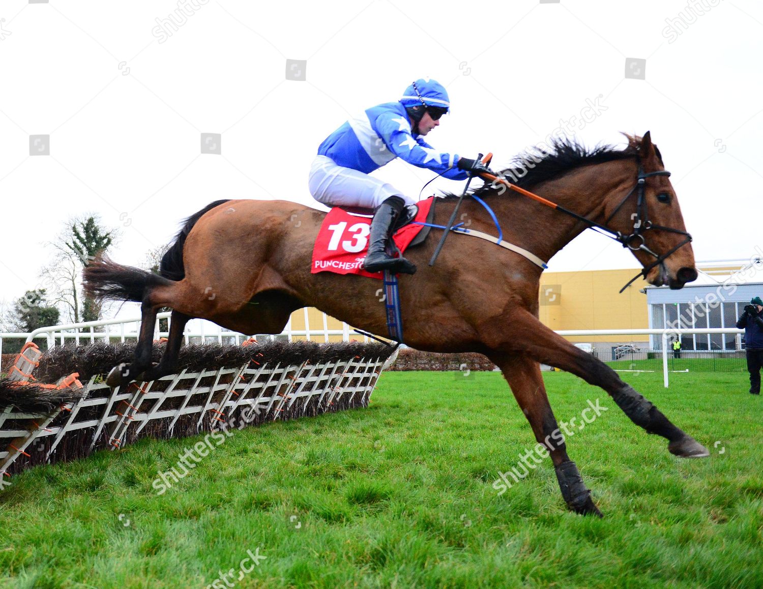 Punchestown Breesy Mountain Danny Hand Jump Last Editorial Stock Photo Stock Image Shutterstock