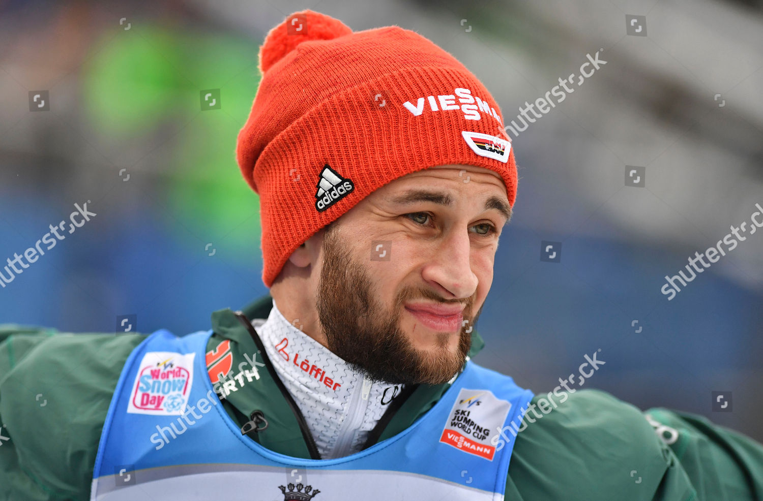 Markus Eisenbichler Germany Reacts During Qualification Editorial Stock