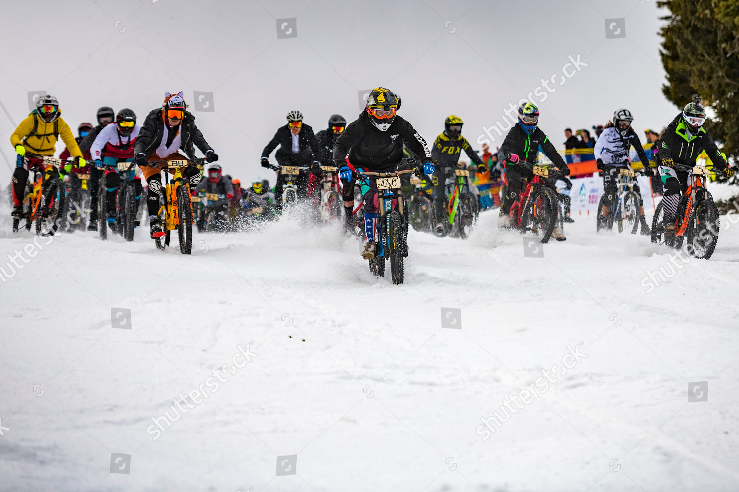 mountain bike snow race