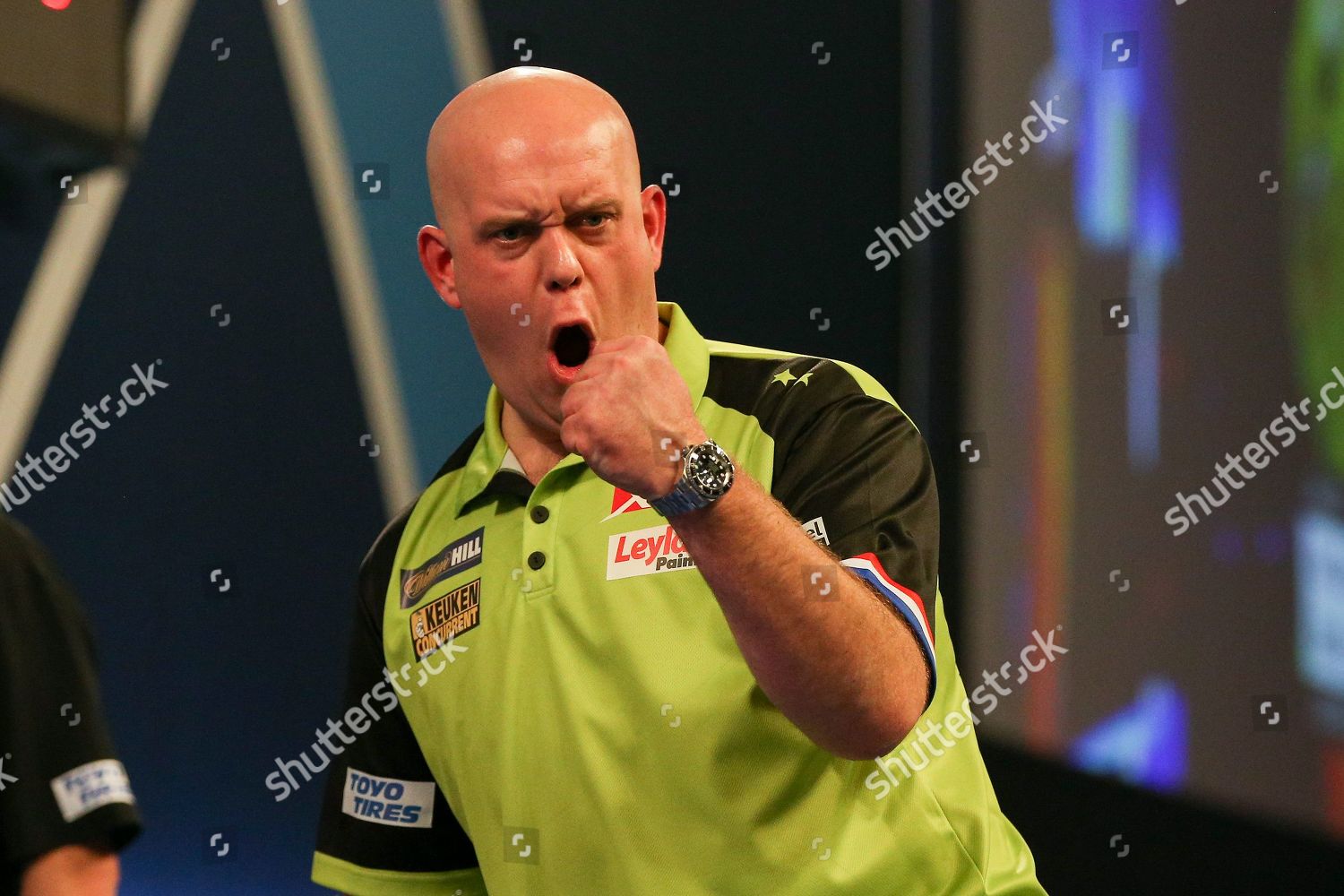 Michael Van Gerwen Celebrates After 180 Editorial Stock Photo - Stock ...