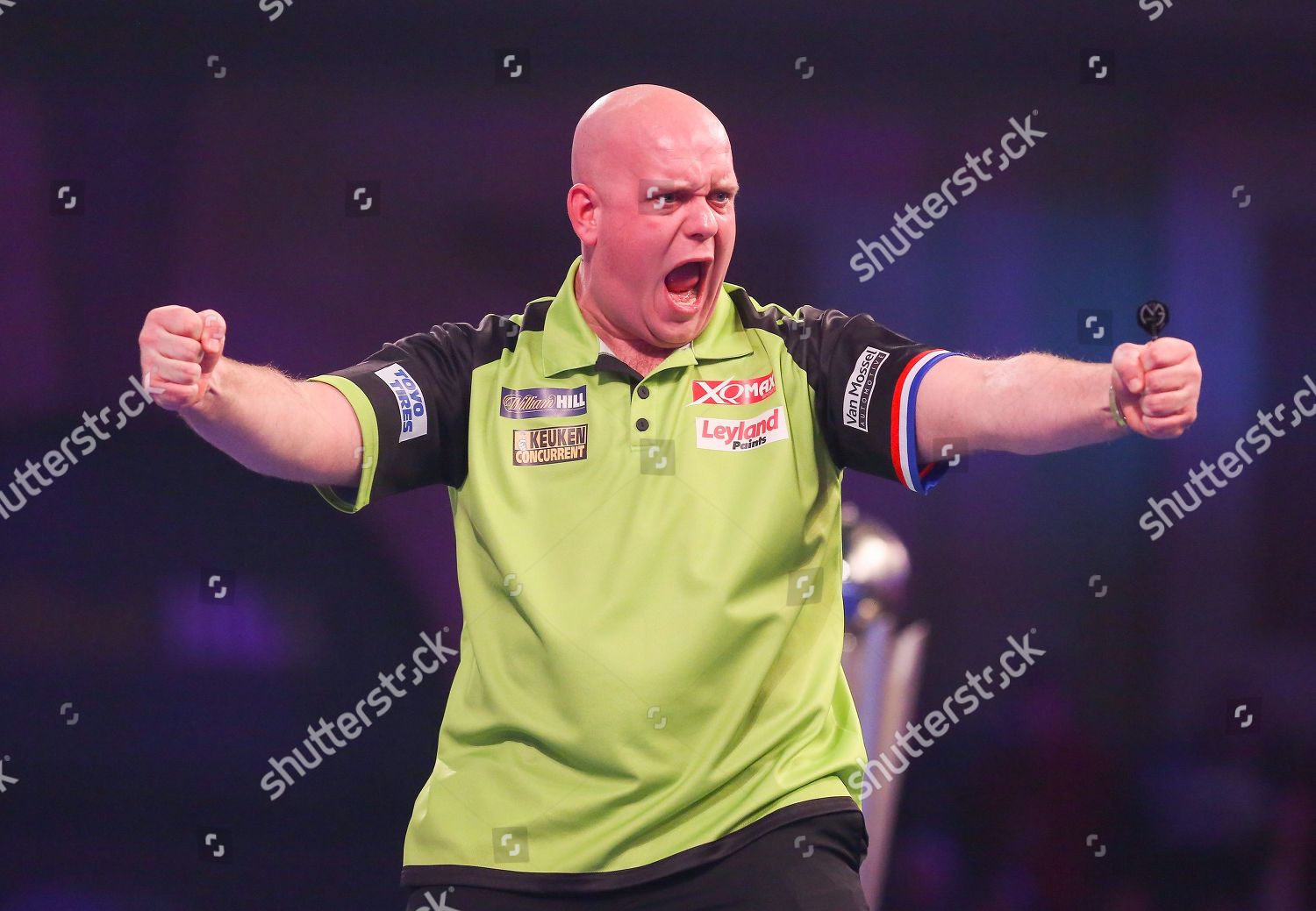 Michael Van Gerwen Fist Pumps After Editorial Stock Photo - Stock Image ...