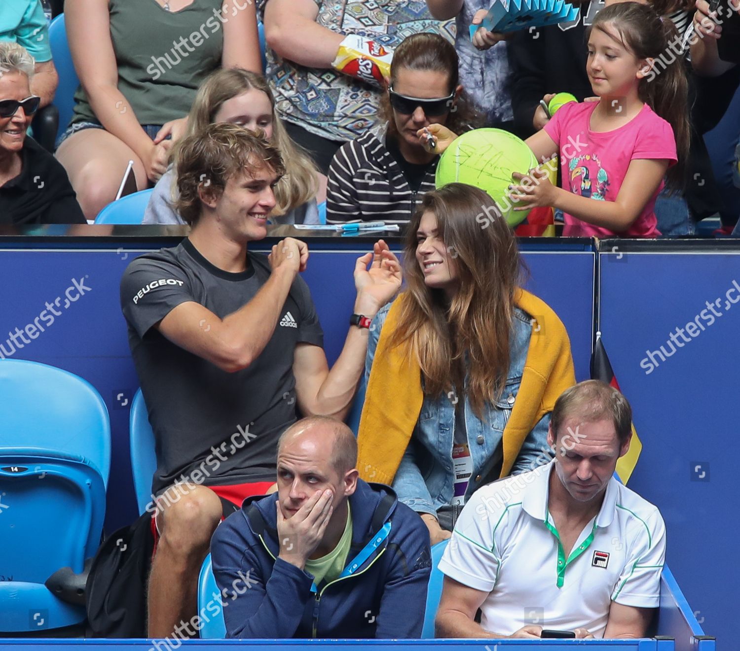 Alexander Zverev Olya Sharypova Rl Angelique Editorial Stock Photo