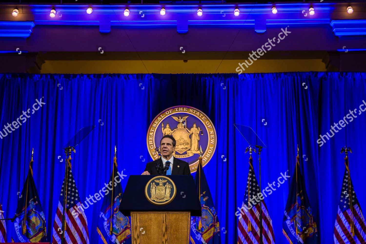 Governor Andrew Cuomo Speech His 3rd Editorial Stock Photo - Stock ...