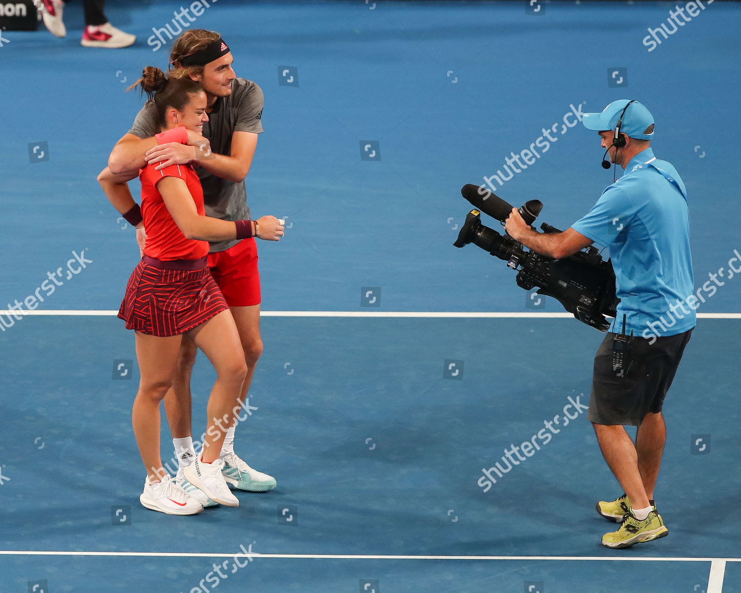 Maria Sakkari Stefanos Tsitsipas Editorial Stock Photo - Stock Image ...