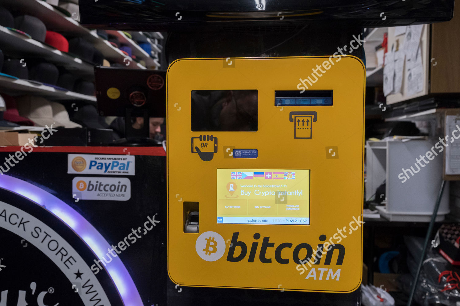 Bitcoin Vending Machines London Here Mr Snappy Editorial Stock Photo - 