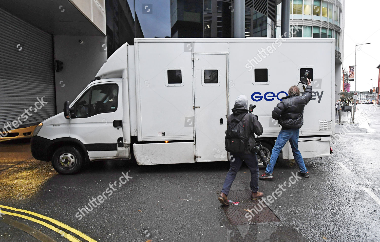 Walkden House Fire Prison Van Arrives Editorial Stock Photo Stock