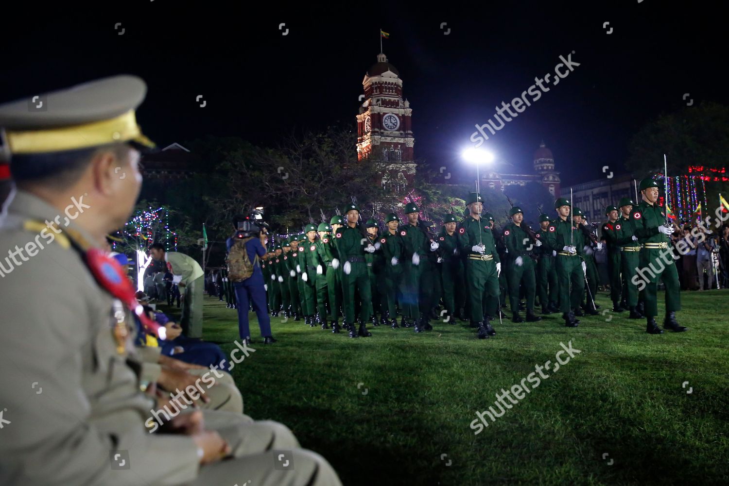 High Ranking Military Officer Sits Honor Editorial Stock Photo - Stock