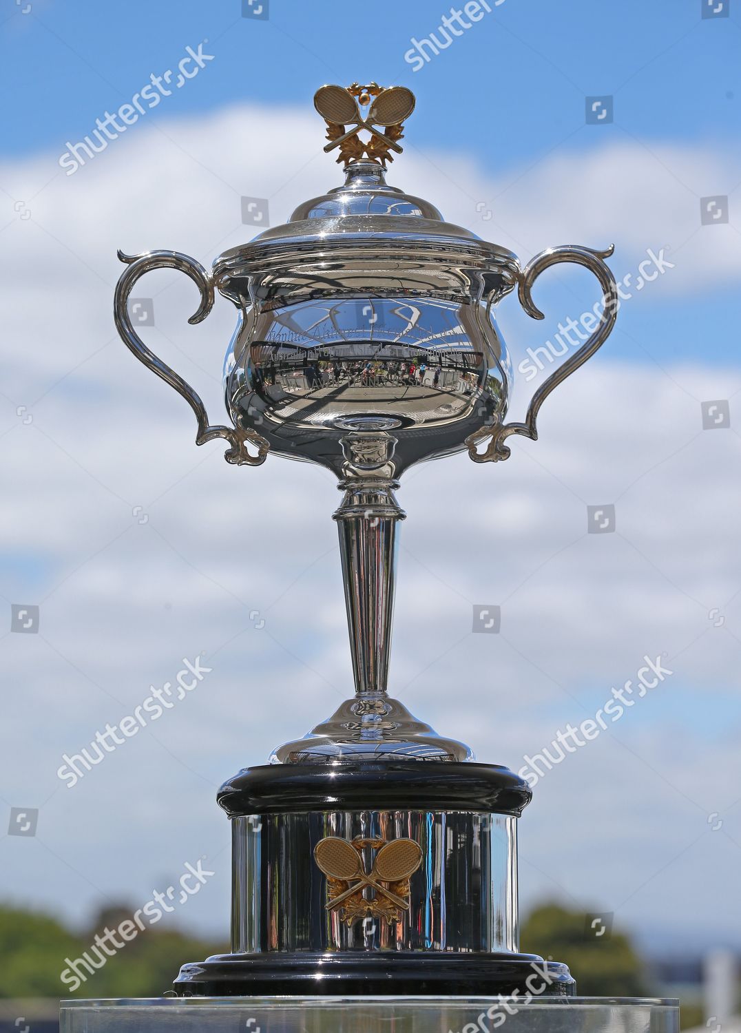 ækvator hø respektfuld Australian Open Womens trophy seen on display Editorial Stock Photo - Stock  Image | Shutterstock