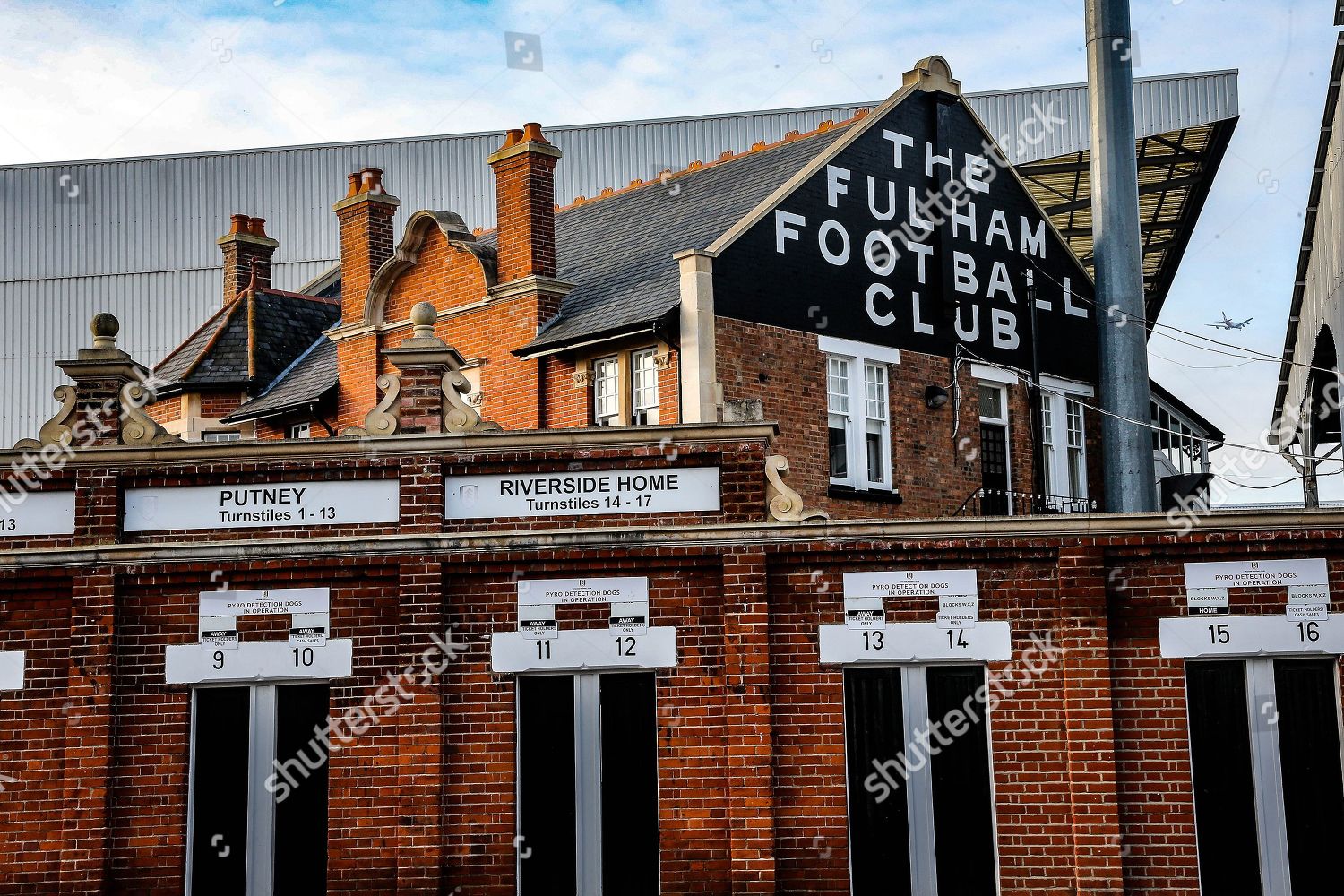 General Stadium View Outside Craven Cottage Before Editorial Stock