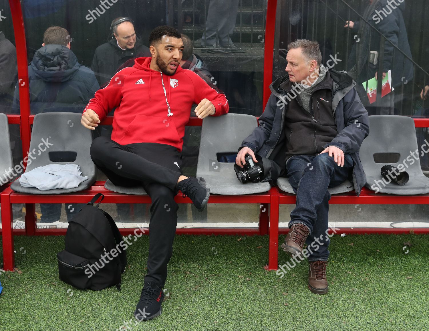 Watford Striker Troy Deeney Has Chat Editorial Stock Photo - Stock ...