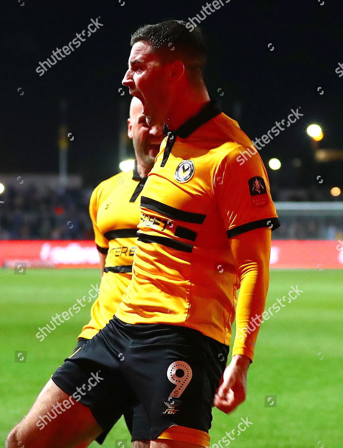 Padraig Amond Newport County Celebrates Scoring Editorial Stock Photo 