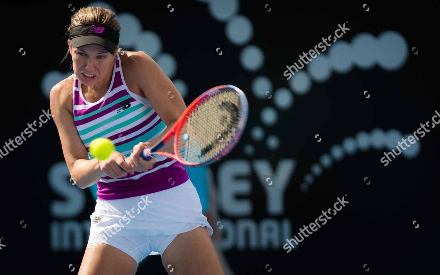 Danielle Collins United States Action During Editorial Stock Photo