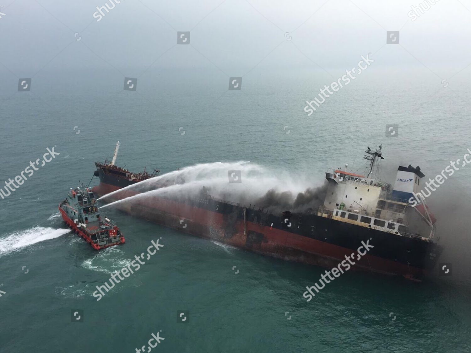 Rescue Boat Puts Out Fire That Editorial Stock Photo - Stock Image ...