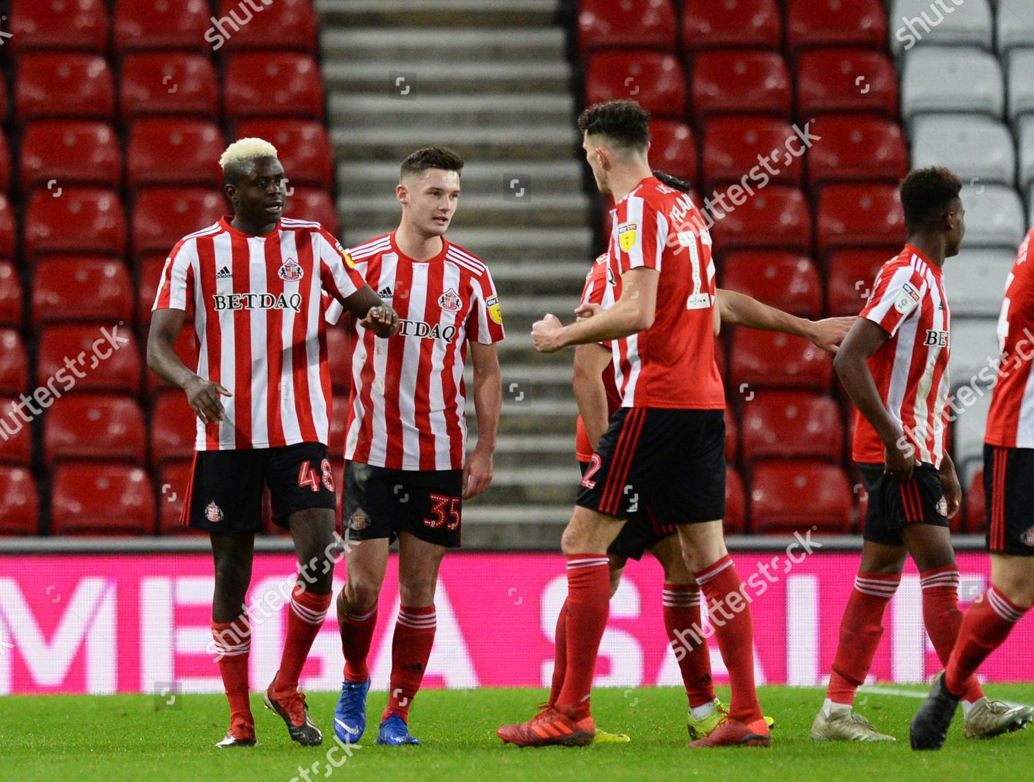 Benjamin Kimpioka Sunderland Celebrates Scoring Their Editorial Stock ...