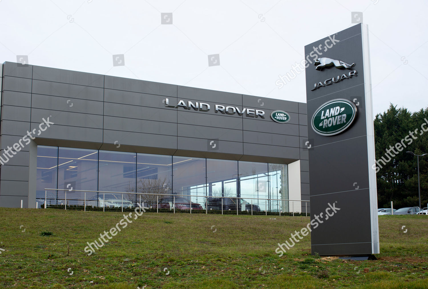 Land Rover Jaguar Signage Dealer Ship Editorial Stock Photo - Stock ...