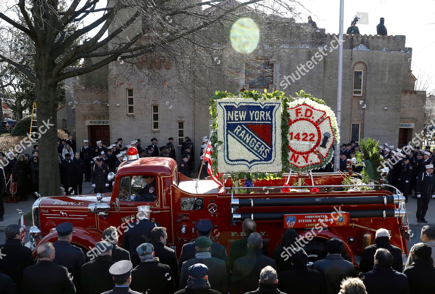 Funeral Procession New York City Firefighter Editorial Stock Photo ...