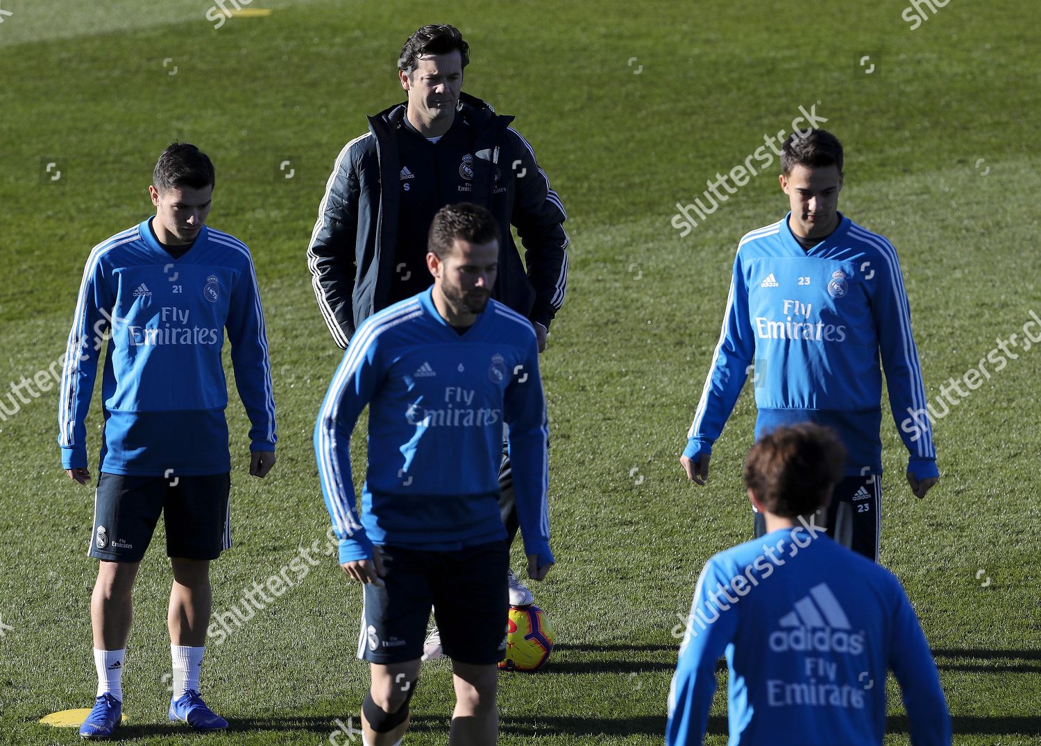 real madrid blue training top
