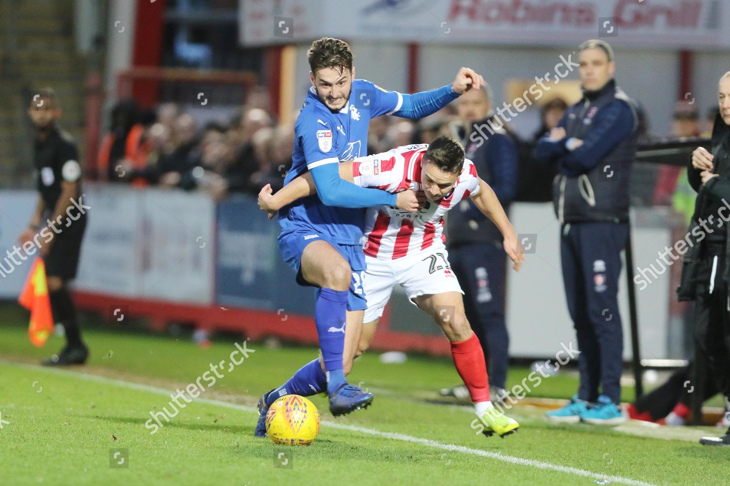 Oliver Banks Billy Waters During Efl Sky Editorial Stock Photo