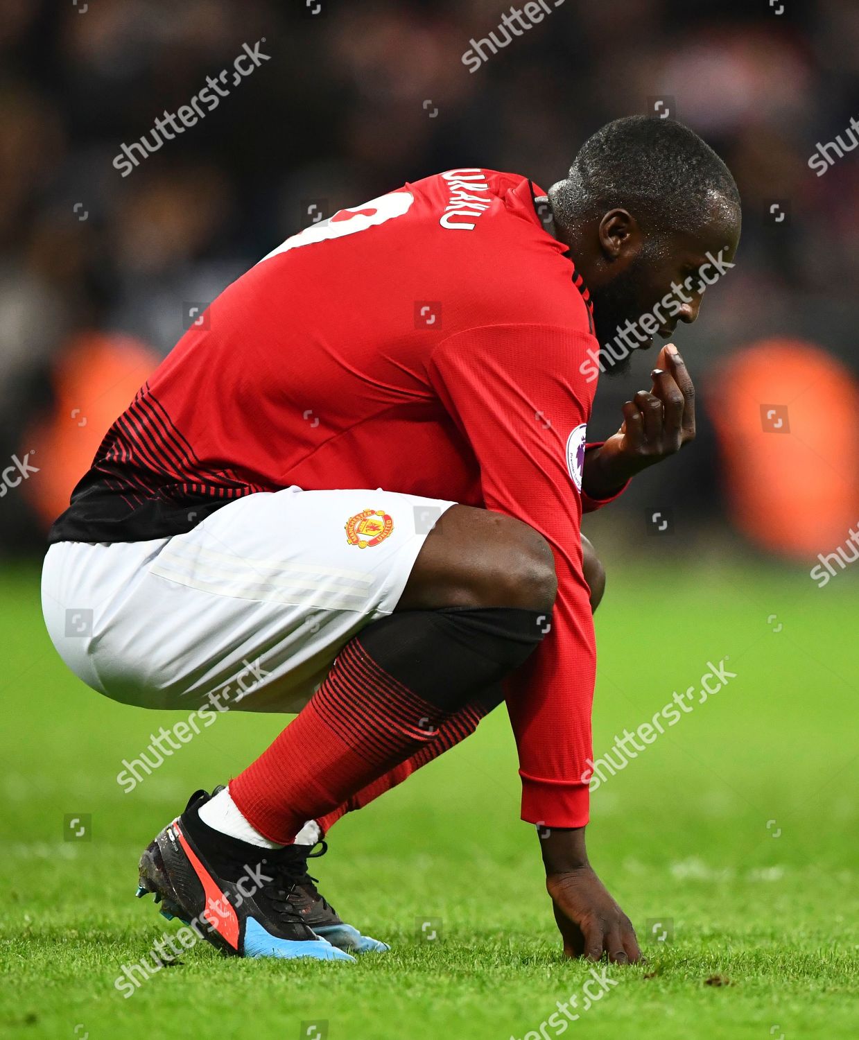 Romelu Lukaku Manchester United Editorial Stock Photo - Stock Image