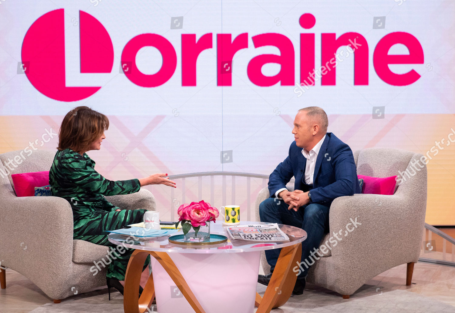 Lorraine Kelly Judge Rob Rinder Editorial Stock Photo - Stock Image