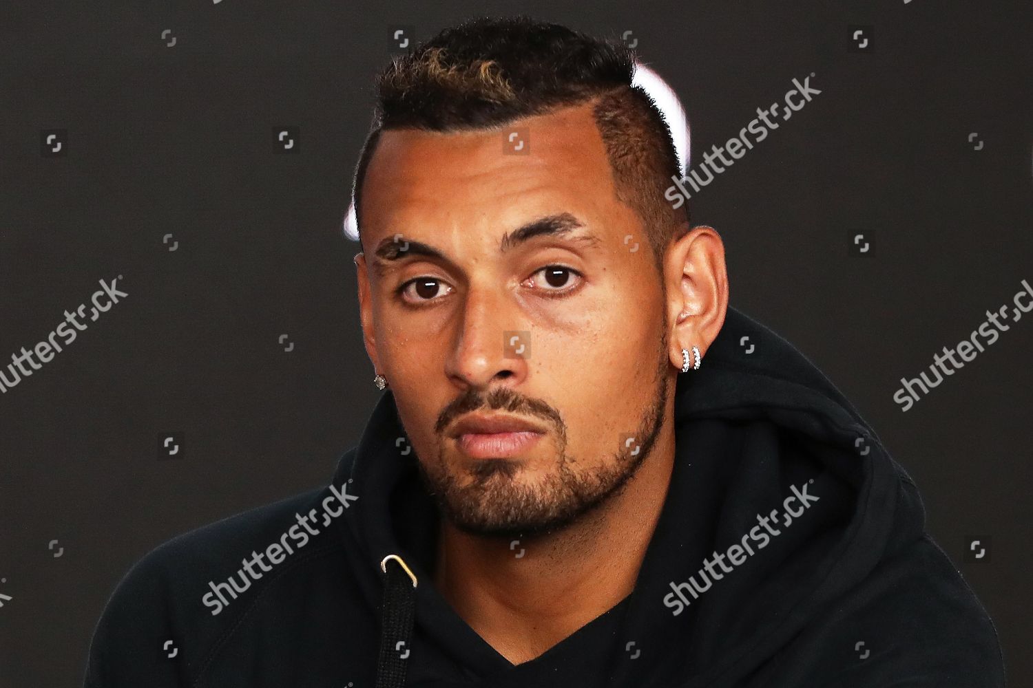 Nick Kyrgios Australia Attends Press Conference Editorial Stock Photo ...