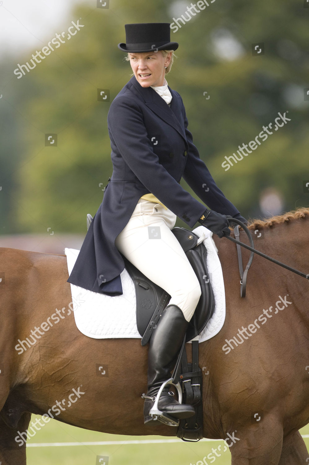 Elisabeth Murdoch Riding Dressage Editorial Stock Photo - Stock Image
