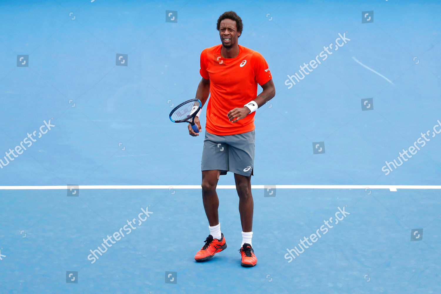 Gael Monfils France reacts during his mens Editorial Stock Photo Stock Image | Shutterstock