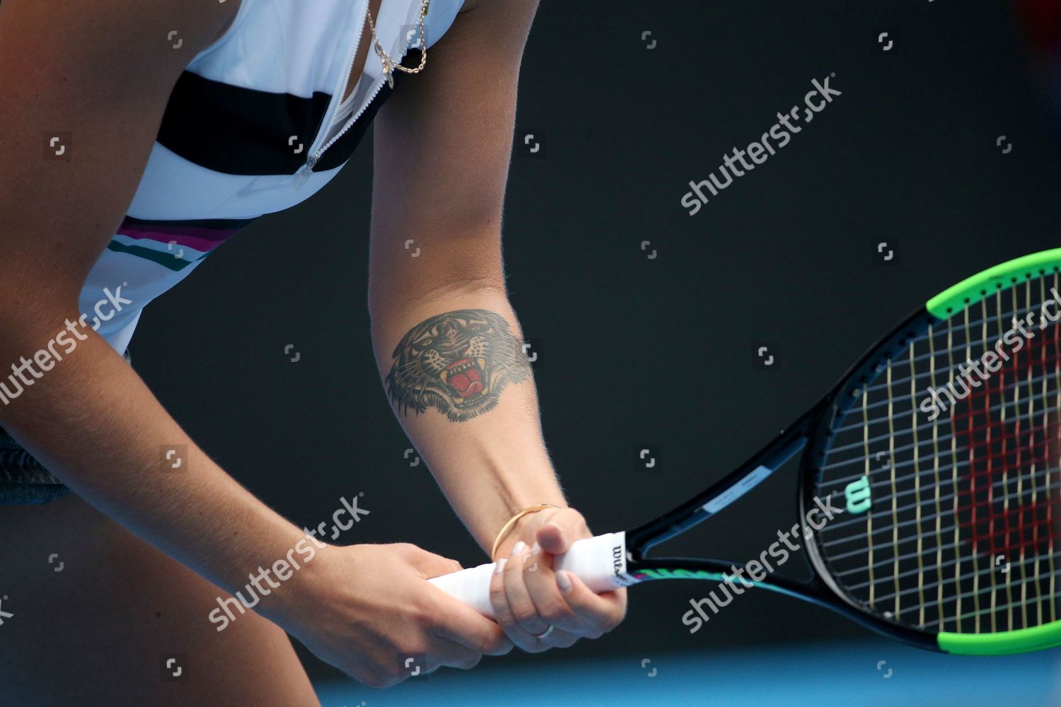 Tattoo Seen On Arm Aryna Sabalenka Redaktionelles Stockfoto Stockbild