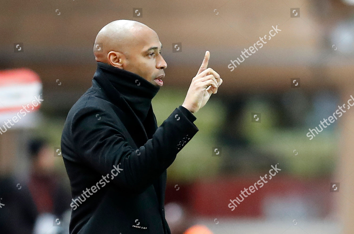 Monacos French Head Coach Thierry Henry Editorial Stock Photo - Stock ...