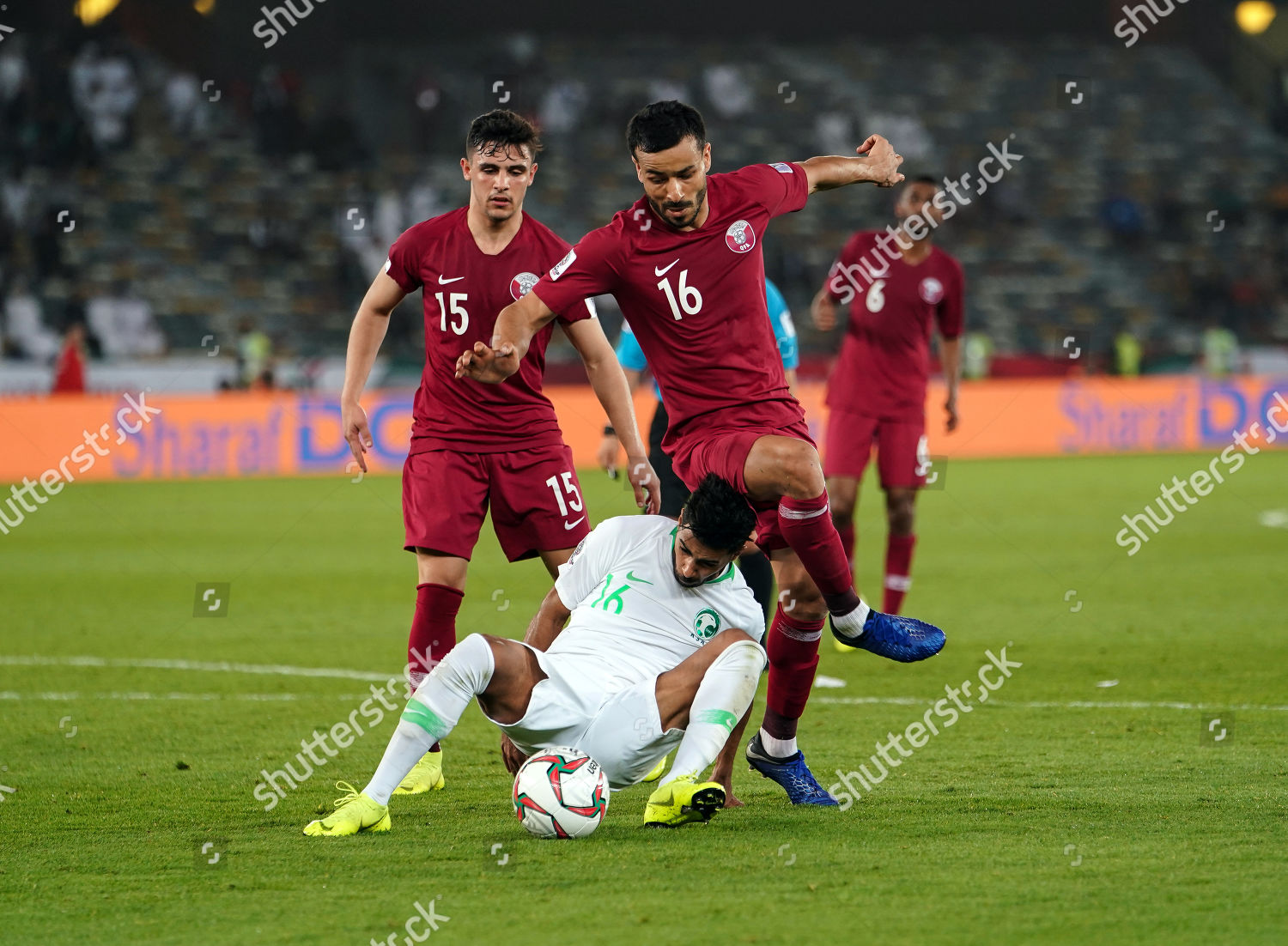 Players of Thailand national football team celebrate after scoring