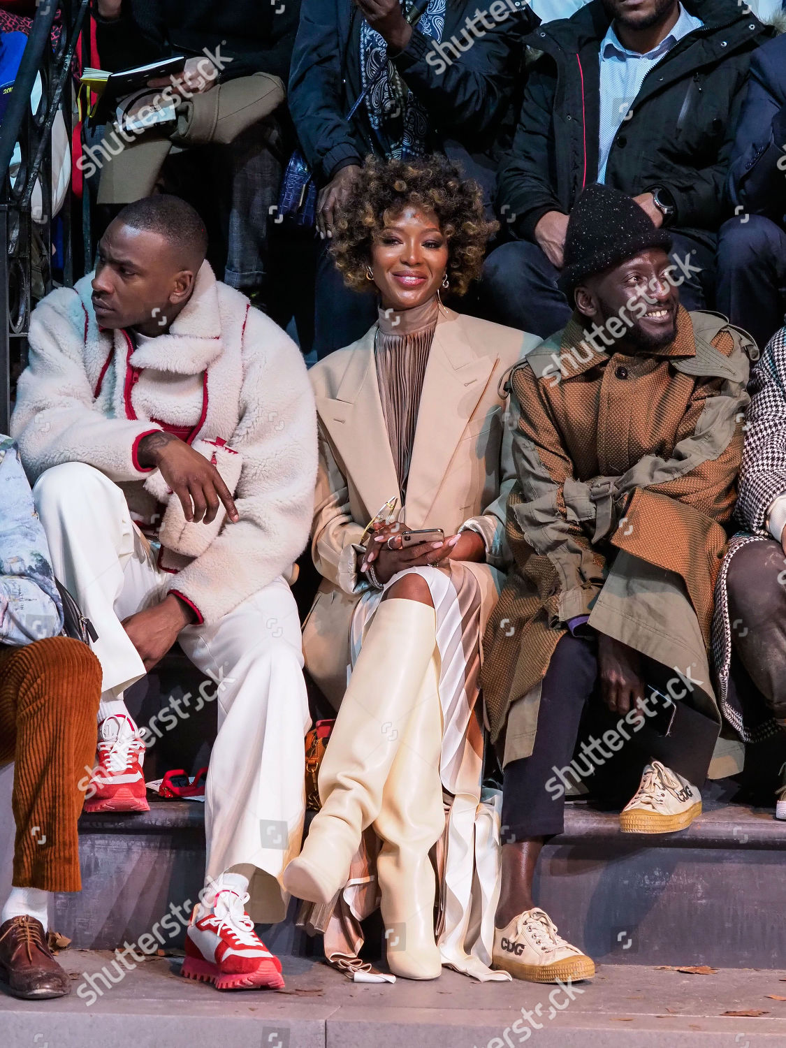 Skepta Naomi Campbell Jenkeahmed Tailly Front Editorial Stock Photo ...